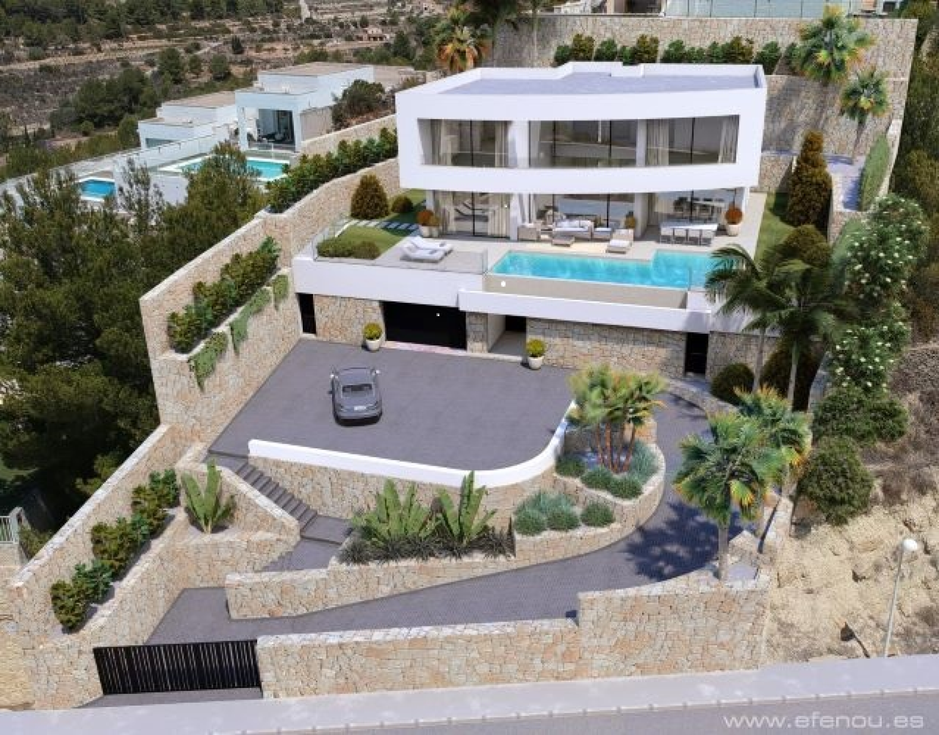Proyect Luxury villa in Calpe in a quiet and established area.